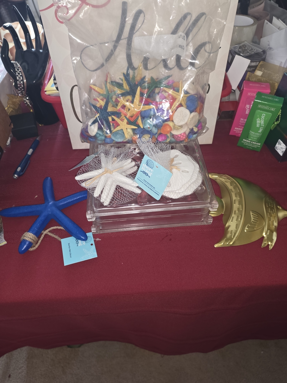Coastal Starfish & Shell Décor Assortment - Blue, Multicolor